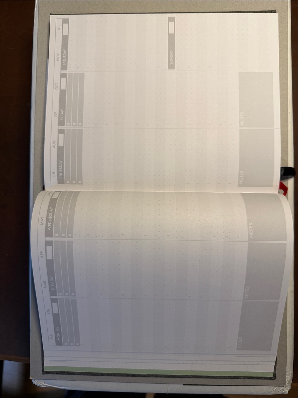 Undated Gray Planner with Gold Foil Text - Picture 3 of 7